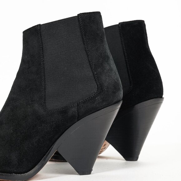 Isabel Marant Lemsey Black Suede Ankle Boots - Picture 8 of 9